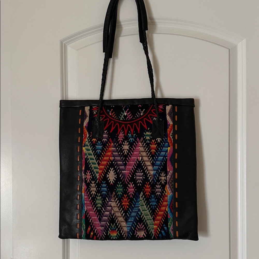 Colorful Geometric Pattern Tote Bag